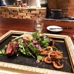 リストランテ ミヤマ162 - 額縁の前菜と炭火の光景('18.10月中旬)