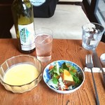 ブリコラージュ ブレッド アンド カンパニー ダイニング・カフェ - はじめてのカボチャのポタージュスープ。バニラが香って、スイート♡