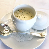 岩崎台倶楽部 グラスグラス - 季節のクリームスープ・・・さつまいも