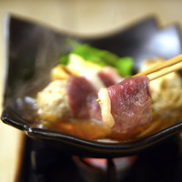 鴨ときのこの瓦鍋