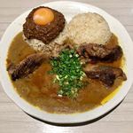 吉田カレー  - ミックス甘口多め大・ルー増量・豚・キーマ