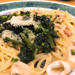 鎌倉パスタ - 生パスタヤリイカとほうれん草のクリームソース