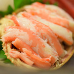 楽座 - カニ身と下にはミソが！