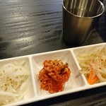 東京チゲ屋 - セットのおかず３品