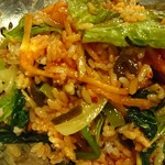 東京チゲ屋 - 混ぜ混ぜしたビビンバ
