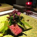 日本料理 TOBIUME - ”小松菜”の温かいお浸し