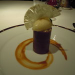 レ セゾン - 11.9.23クリーミーなバニラとエキゾチック フルーツコリアンダー風味のパイナップルのソルベを重ねて