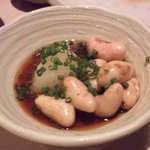 鳥昭 - 鶏の焼き白子ポン酢和え.JPG