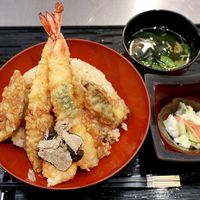 なにわ天ぷら 維心 - 20181113天丼海老二尾