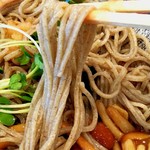 蕎麦処 樹樹 - 蕎麦そのものが旨いので、ザルにすべきだった
            濃い汁に数本くぐらせて食べたい