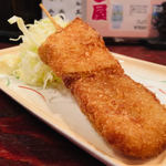 まねき屋 - 巨大な串カツ一本！