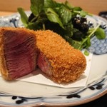 おにく 花柳 - 宮崎牛シャトーブリアンカツ
