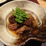 おにく 花柳 - タンのしぐれ煮