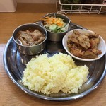 カレーの店 ガン爺 - 181012バラカリ900円辛+チキンマサラ500円