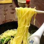 시오야 - しじみラーメンの麺リフトアップ