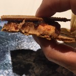 ラ ペ - フォアグラゴーフレット断面