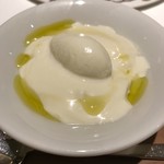 ラ ペ - 韃靼を使ったクリームブリュレ、アイスはゲラント塩アイス