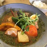 スープカレー鳩時計 - チキンと野菜のスープカレー