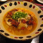 ふれんちラぁ麺ガスパール - ミネストローネらあめん・フレンチワンタン麺のハーフサイズ（仕上げのソースは焦がしバターソース）