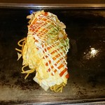 Okonomiyaki Yakisoba Fuugetsu - オム焼そば(豚入り)940円税込です