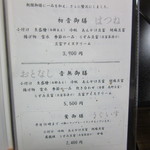 笹乃雪 - メニュー