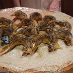 銀座 しのはら - 子持ち鮎のから揚げ