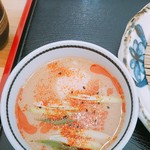 麺匠 くすがみ - 出汁には七味たっぷりかけるのオススメ