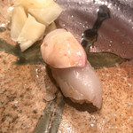 鮨 福原 - カワハギ 肝のせ