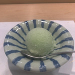 鮨 福原 - 青紫蘇のシャーベット