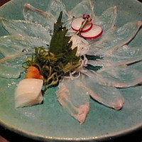 うおまん 西梅田本店 - 平目の造り