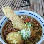 そば処 信濃 - ちくわ、味玉天そば      ￥690