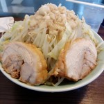 かじろうramen7 - ラーメン小、野菜マシ、あぶらマシマシ