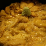 美国観光ハウス - 生ウニご飯。このたっぷりのウニがたまりません！