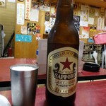 もつ焼き つみき - 赤星大瓶520円(税抜)