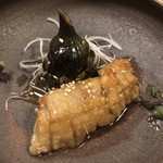 鰻はし本 - 揚げたなすと煮びたし鰻