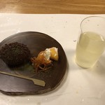 鰻はし本 - 栗渋皮煮と柿クリームチーズ