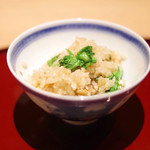 かまくら和久 - 桜鱒と菜の花の混ぜご飯