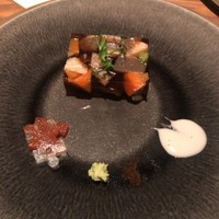 六雁 - ごぼうや人参、椎茸、蒟蒻などの煮物の煮凝り