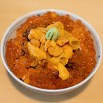 サカナとおでん 魚たも - 浜中小川商店バフンウニとイクラ小丼（2,000円）