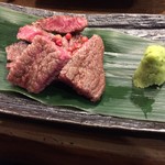 岡山和牛特上ヒレ肉の炭焼き