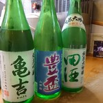 紀文寿司 - 地酒の飲み比べ 松