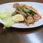 喜楽亭 - ぷりぷり海老の炒め♪