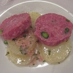 ブション - リヨンソーセージじゃが芋サラダ添え