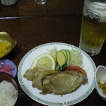 Masu Kitakami Shirayuritei - 夕食（豚の生姜焼き）