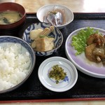 大漁 - 本日の昼食　太刀魚ロール野菜巻き揚げ