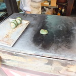 Inoue Botandou - 焼き台で温めなおし