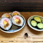 柴山 - 巻き寿司と漬物