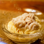 長谷川 稔 - 白子と蛤パスタ