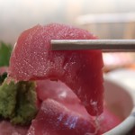 傳 - 鮪三種盛り丼1200円