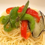 Cafe Banimatar - 京都産伏見とうがらしと彩り野菜のペペロンチーノ